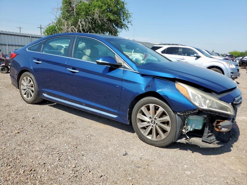 Vin: 5npe34af3gh430156, lot: 56979565, hyundai sonata sport 20164