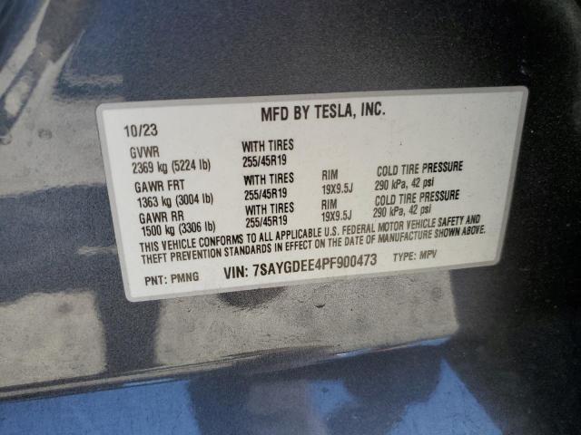 2023 TESLA MODEL Y 7SAYGDEE4PF900473