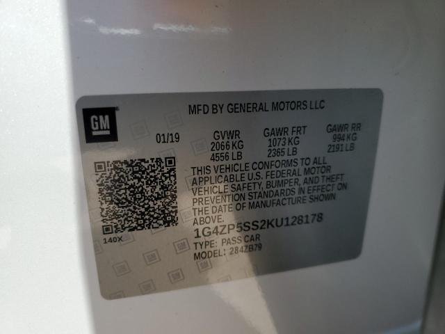 2019 BUICK LACROSSE E 1G4ZP5SS2KU128178