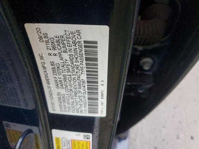 2020 HONDA ACCORD LX 1HGCV1F13LA147367