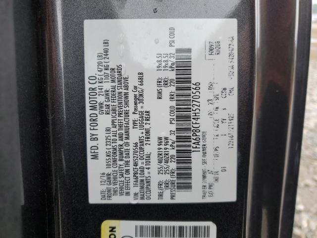 2017 FORD MUSTANG GT - 1FA6P8CF4H5270566