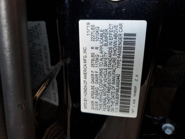 2020 ACURA TLX TECHNO 19UUB3F66LA002442
