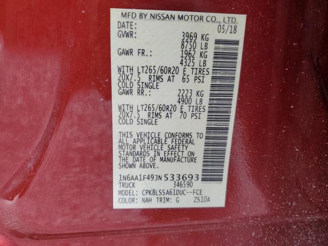 2018 NISSAN TITAN XD S - 1N6AA1F49JN533693