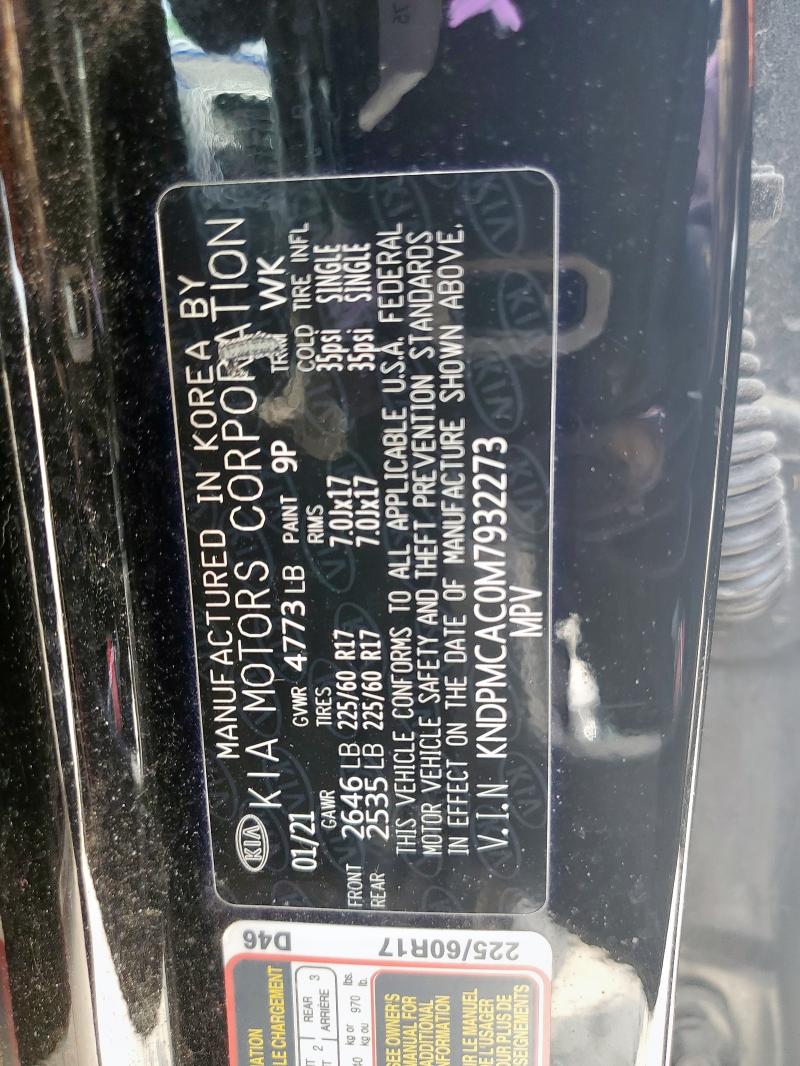 2021 KIA SPORTAGE L - KNDPMCAC0M7932273