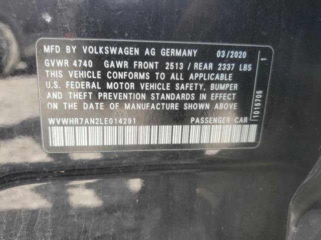 2020 VOLKSWAGEN ARTEON SEL WVWHR7AN2LE014291