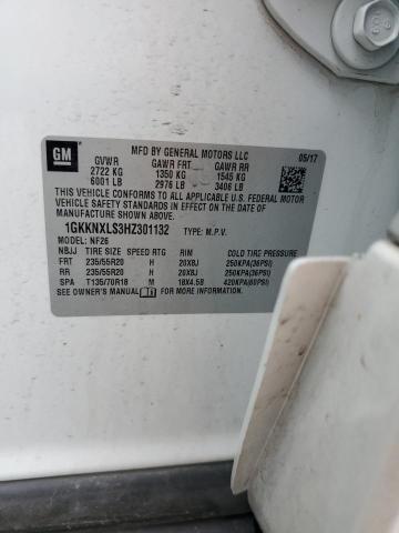 2017 GMC ACADIA DENALI 1GKKNXLS3HZ301132