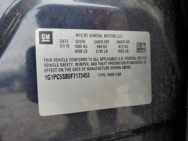 2015 CHEVROLET CRUZE LT - 1G1PC5SB8F7173453
