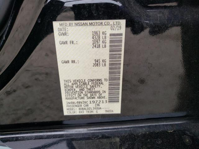 2019 NISSAN ALTIMA S - 1N4BL4BV2KC197213