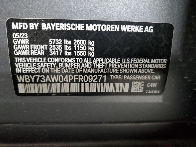 2023 BMW I4 EDRIVE WBY73AW04PFR09271