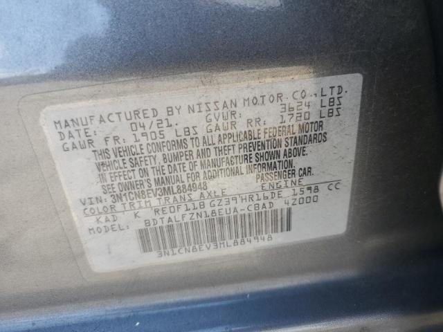 2021 NISSAN VERSA SV - 3N1CN8EV3ML884948