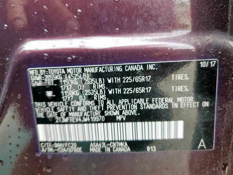2018 TOYOTA RAV4 ADVEN - 2T3WFREV4JW419970