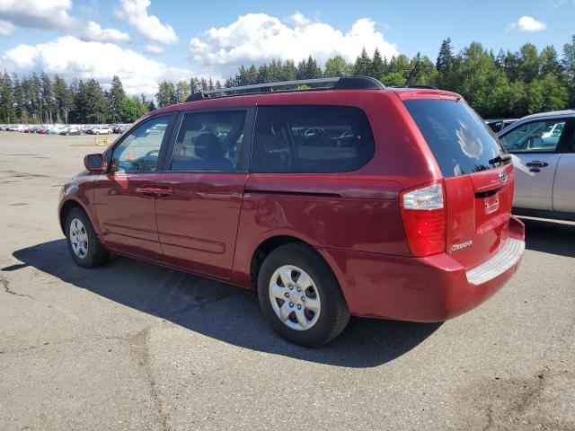 KIA SEDONA EX 2009 red  gas KNDMB233396277751 photo #3