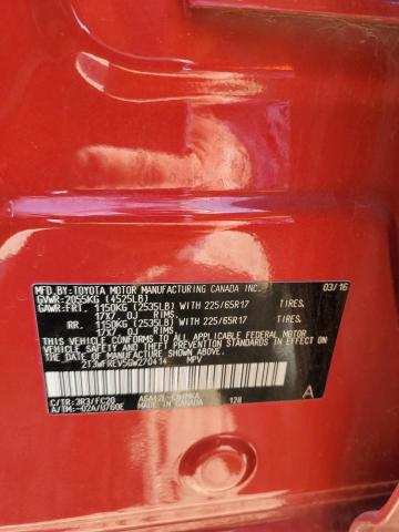 2016 TOYOTA RAV4 XLE - 2T3WFREV5GW270414