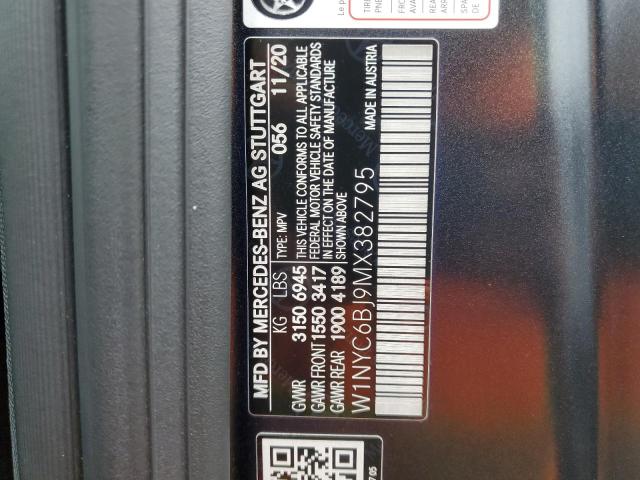 W1NYC6BJ9MX382795 Mercedes-benz G-class 550 2021