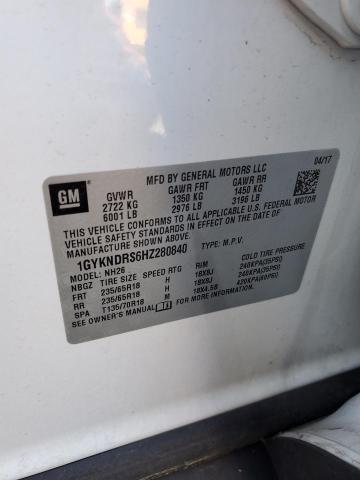 2017 CADILLAC XT5 LUXURY - 1GYKNDRS6HZ280840