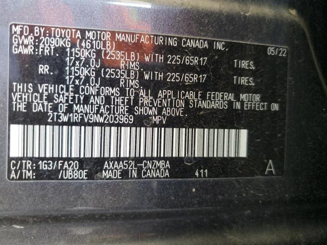 2022 TOYOTA RAV4 XLE - 2T3W1RFV9NW203969