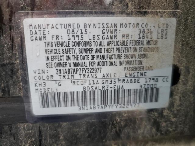 2015 NISSAN SENTRA S - 3N1AB7AP7FY322977