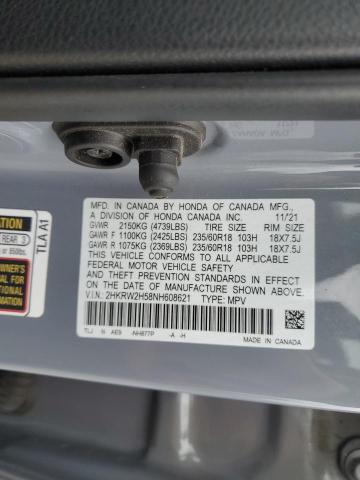 2022 HONDA CR-V EX 2HKRW2H58NH608621