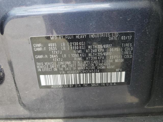 2017 SUBARU OUTBACK 2. - 4S4BSAFC9H3345334