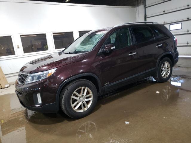 KIA SORENTO LX 2014 maroon 4dr spor gas 5XYKTCA68EG541139 photo #1