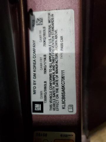2019 CHEVROLET SPARK LS - KL8CB6SA6KC706111