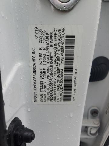 2019 ACURA TLX TECHNO 19UUB3F42KA007084