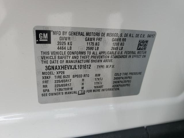 2018 CHEVROLET EQUINOX LS - 3GNAXHEVXJL101612