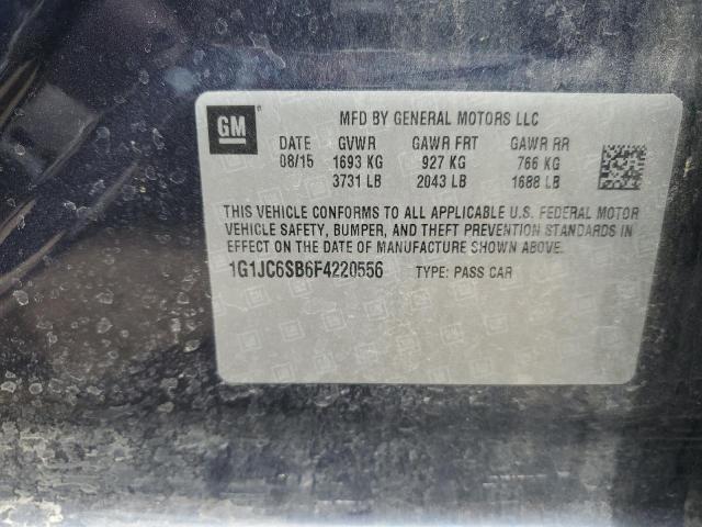2015 CHEVROLET SONIC LT - 1G1JC6SB6F4220556
