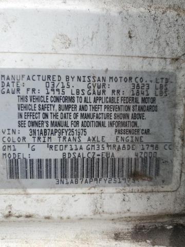 2015 NISSAN SENTRA S - 3N1AB7AP9FY251975