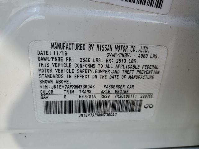 2017 INFINITI Q50 PREMIU - JN1EV7APXHM736043
