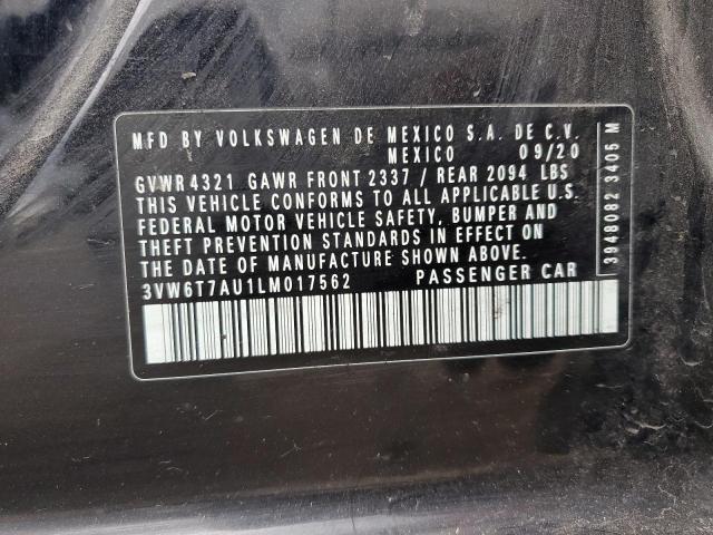 2020 VOLKSWAGEN GTI S 3VW6T7AU1LM017562