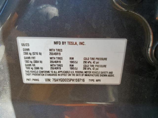 2023 TESLA MODEL Y - 7SAYGDEE5PA159716