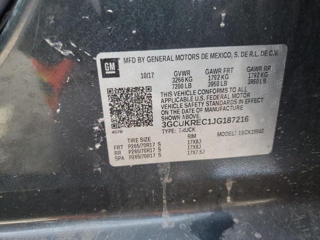 2018 CHEVROLET SILVERADO - 3GCUKREC1JG187216