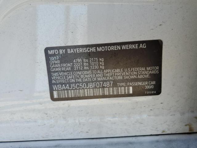 2018 BMW 440I GRAN - WBA4J5C50JBF07487
