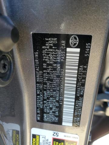 2019 TOYOTA CAMRY L - 4T1B11HK6KU747062