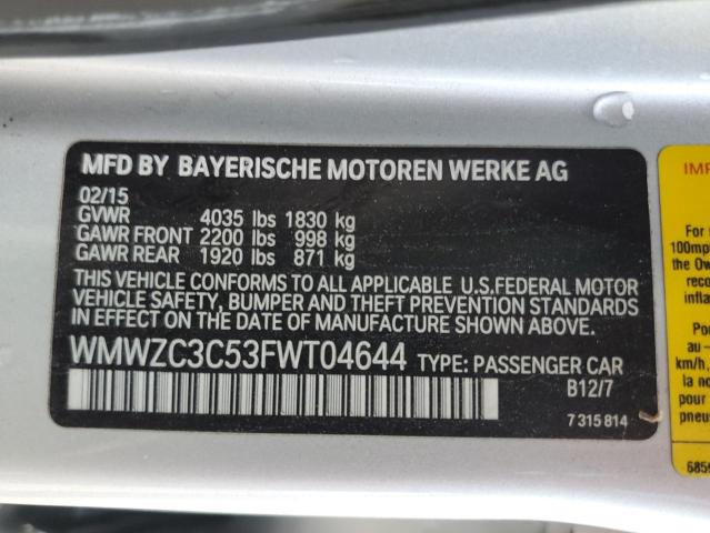 2015 MINI COOPER S C - WMWZC3C53FWT04644
