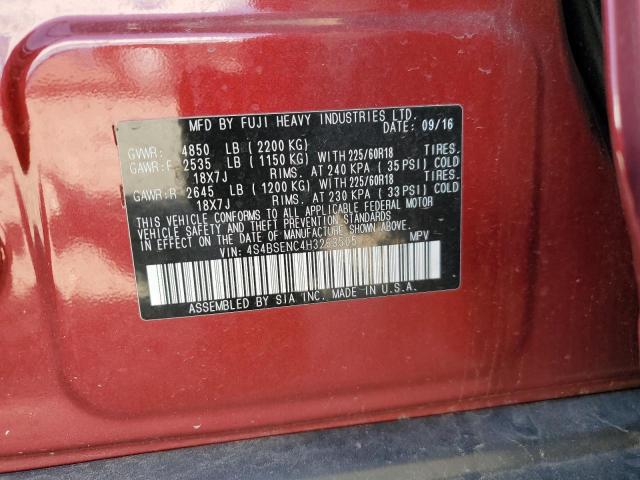 2017 SUBARU OUTBACK 3. 4S4BSENC4H3263505