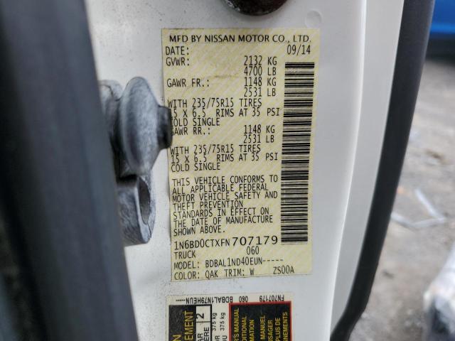 2015 NISSAN FRONTIER S - 1N6BD0CTXFN707179