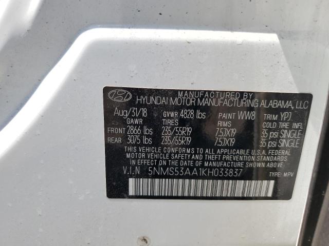 2019 HYUNDAI SANTA FE L - 5NMS53AA1KH033837
