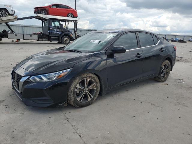 NISSAN SENTRA SV 2021 black  gas 3N1AB8CV8MY329726 photo #1