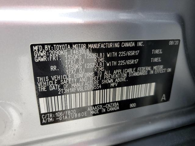 2020 TOYOTA RAV4 LE - 2T3H1RFV6LC079554