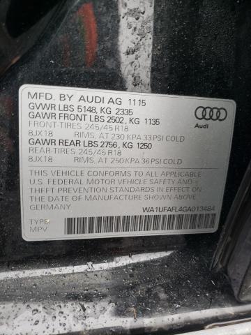 2016 AUDI A4 ALLROAD WA1UFAFL4GA013484