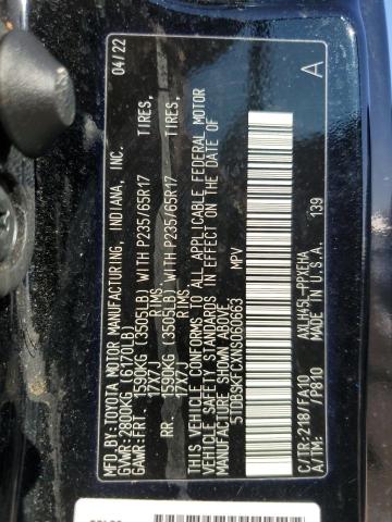 2022 TOYOTA SIENNA LE - 5TDBSKFCXNS060663