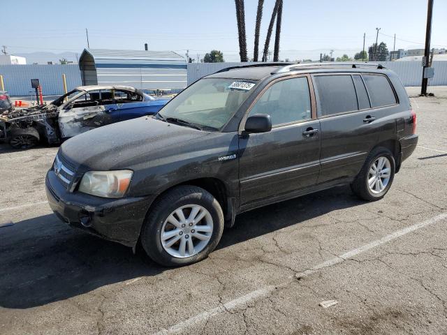 TOYOTA HIGHLANDER 2006 black  hybrid engine JTEDW21A660011088 photo #1