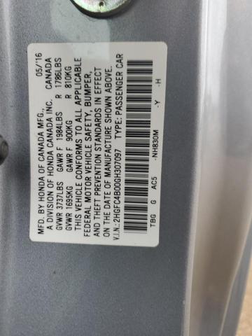 2016 HONDA CIVIC LX 2HGFC4B00GH307097