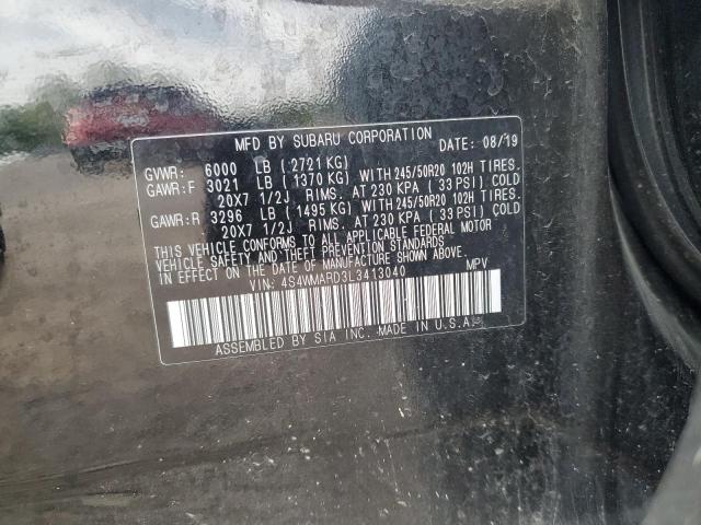 2020 SUBARU ASCENT TOU 4S4WMARD3L3413040