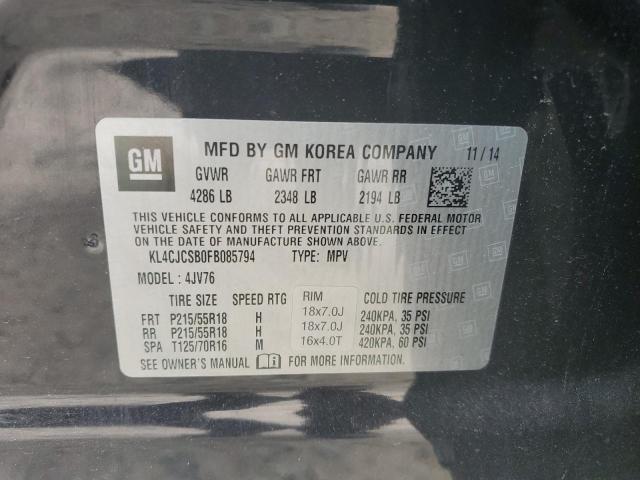 2015 BUICK ENCORE - KL4CJCSB0FB085794