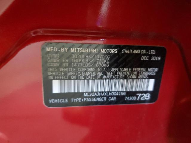 2020 MITSUBISHI MIRAGE ES - ML32A3HJXLH004196