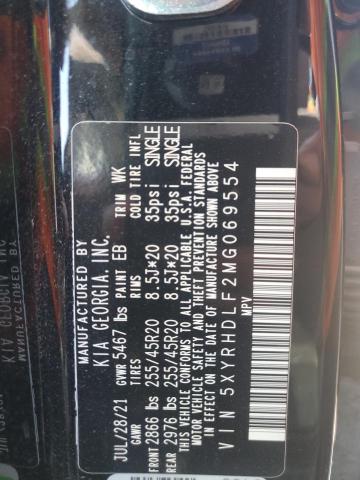 2021 KIA SORENTO EX 5XYRHDLF2MG069554