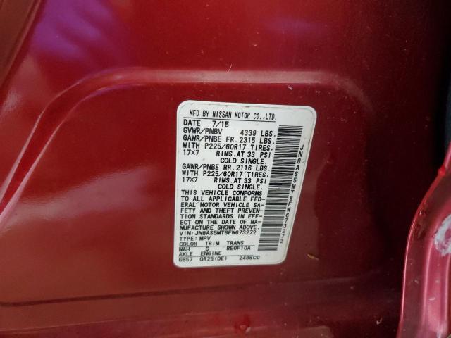 2015 NISSAN ROGUE SELE JN8AS5MT6FW673272
